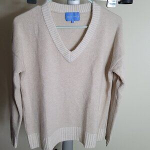 Alice Walk Cashmere V-Neck Sweater - Heathered Oatmeal